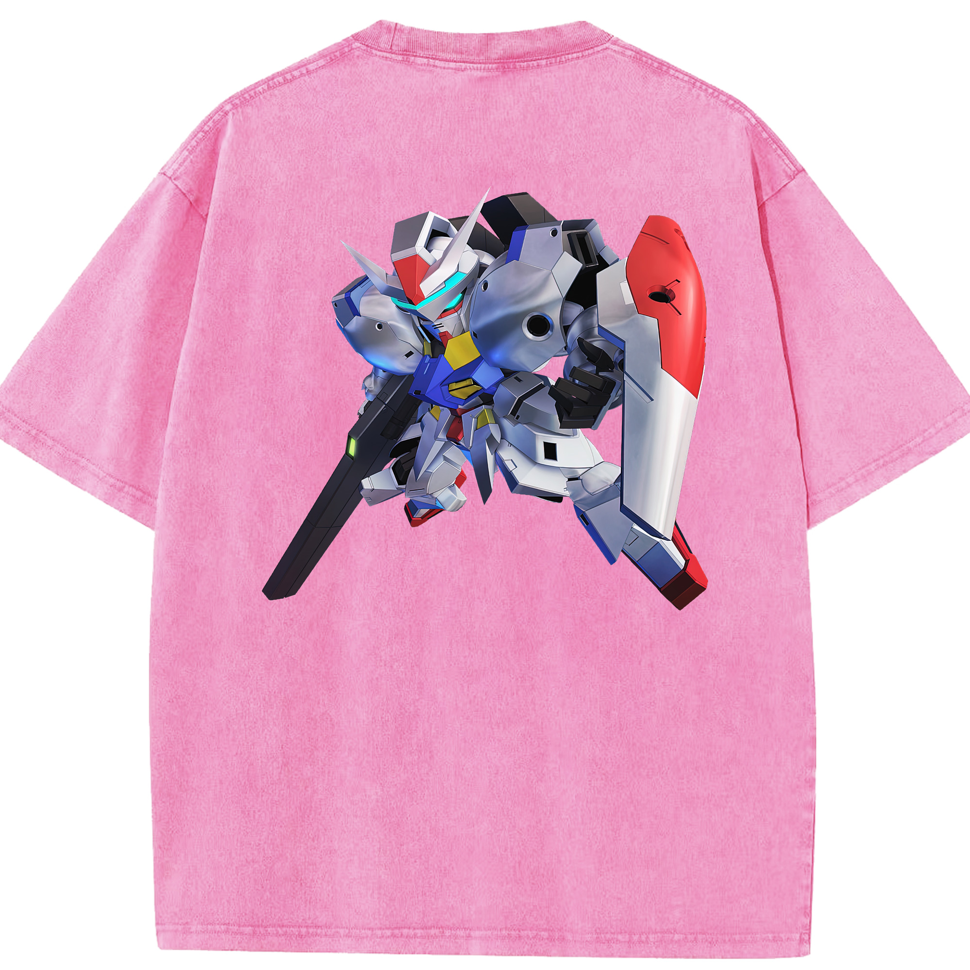 （画像用） 機動戦士ガンダム Mobile Suit Gundam 綿100% ヴィンテージ風 半袖Tシャツ（背面プリント）